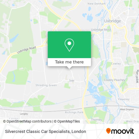Silvercrest Classic Car Specialists map