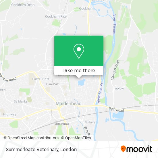 Summerleaze Veterinary map