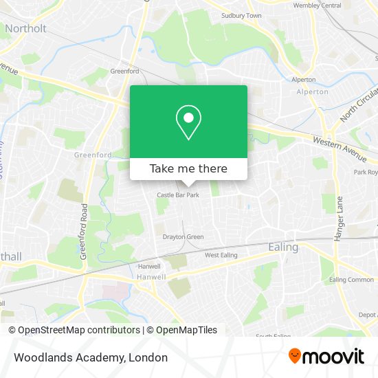 Woodlands Academy map