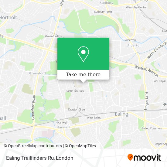 Ealing Trailfinders Ru map