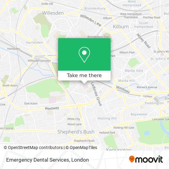 Emergency Dental Services map