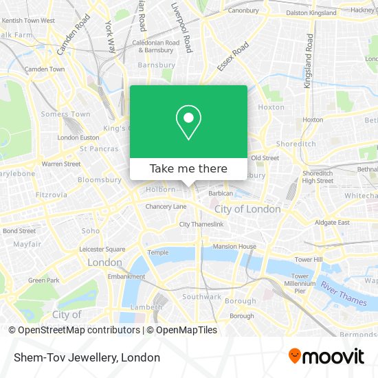Shem-Tov Jewellery map