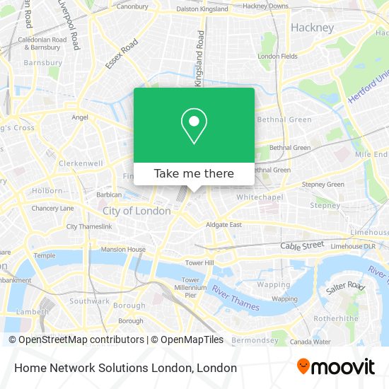 Home Network Solutions London map