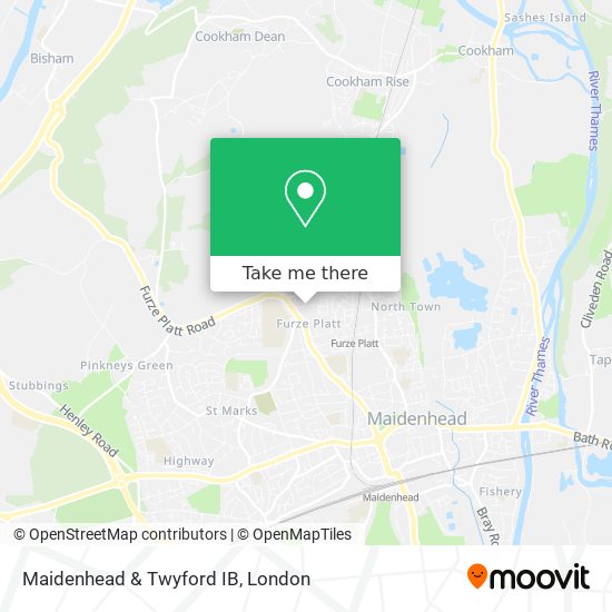 Maidenhead & Twyford IB map