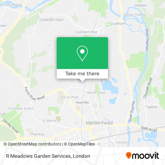 R Meadows Garden Services map