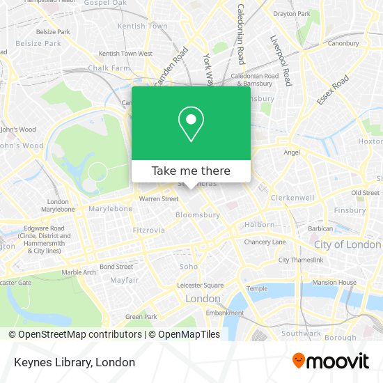 Keynes Library map