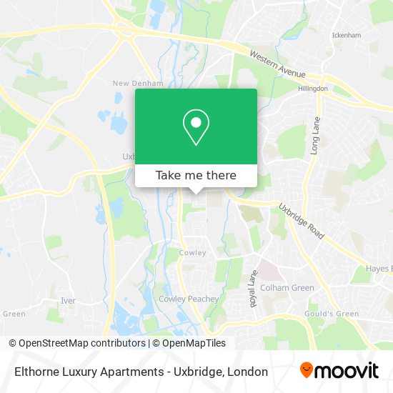 Elthorne Luxury Apartments - Uxbridge map