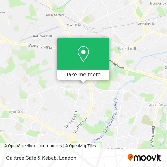 Oaktree Cafe & Kebab map