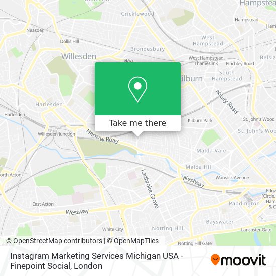 Instagram Marketing Services Michigan USA - Finepoint Social map