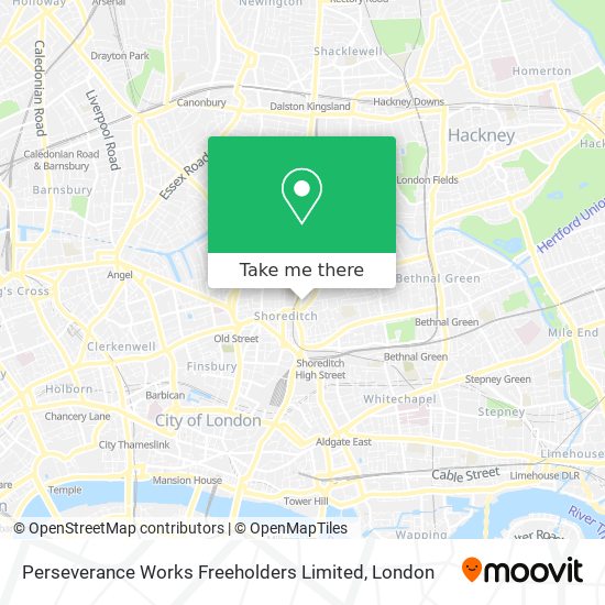 Perseverance Works Freeholders Limited map