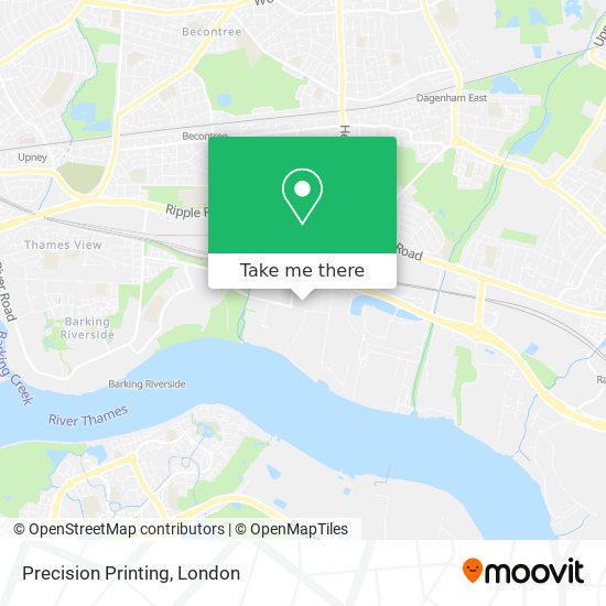 Precision Printing map