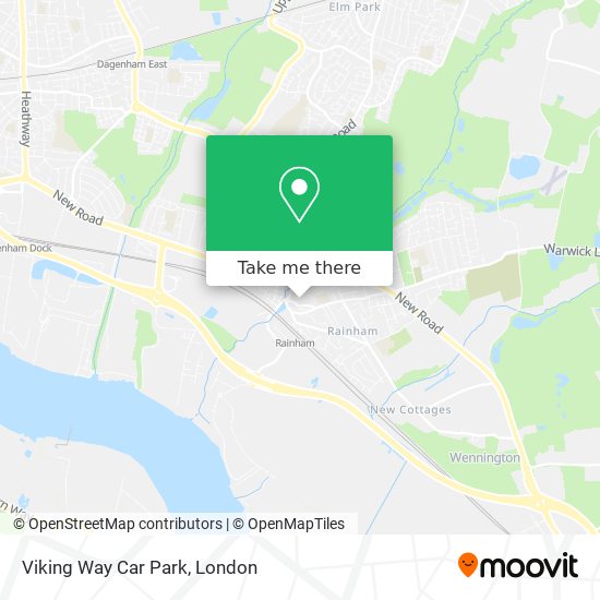 Viking Way Car Park map