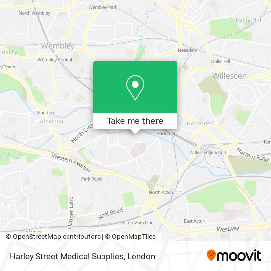 Harley Street Medical Supplies map