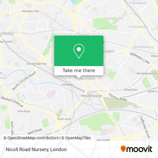 Nicoll Road Nursery map