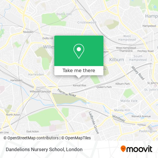 Dandelions Nursery School map