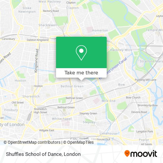 Shuffles School of Dance map