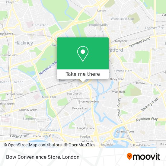 Bow Convenience Store map