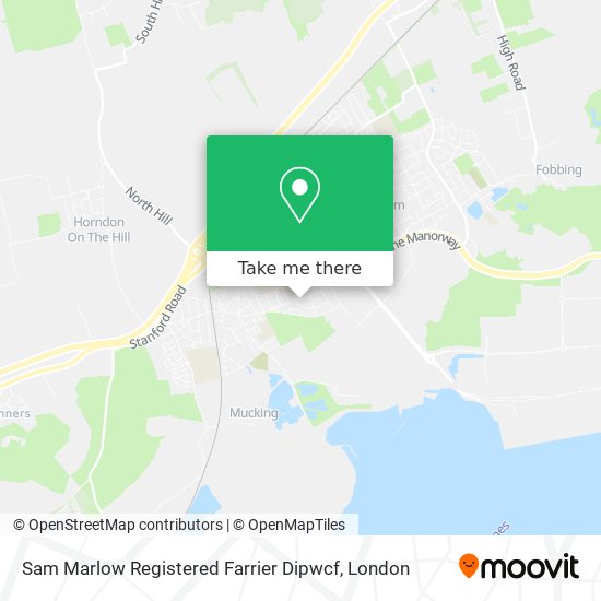 Sam Marlow Registered Farrier Dipwcf map