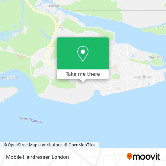 Mobile Hairdresser map