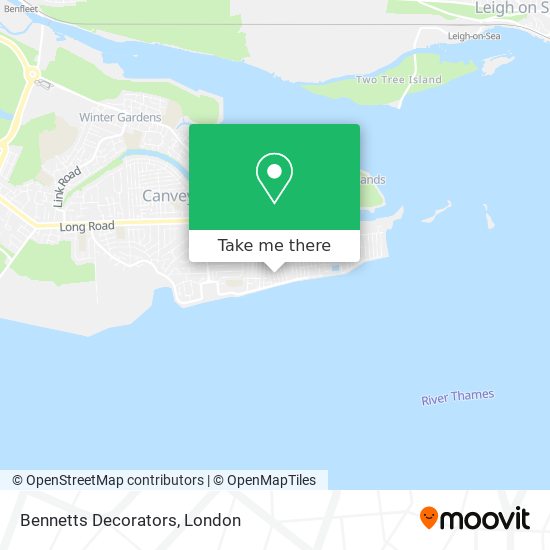 Bennetts Decorators map