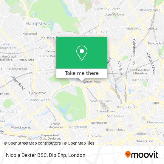 Nicola Dexter BSC, Dip Ehp map