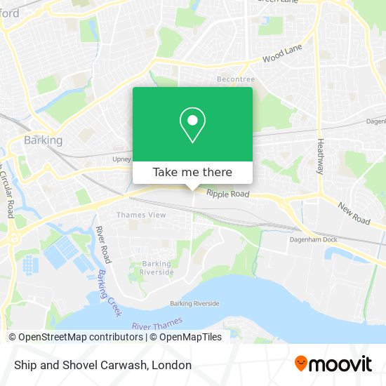 Ship and Shovel Carwash map