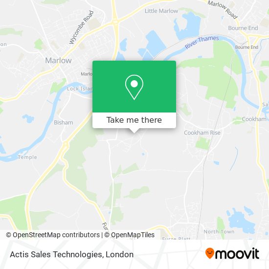 Actis Sales Technologies map