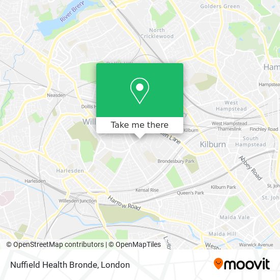 Nuffield Health Bronde map