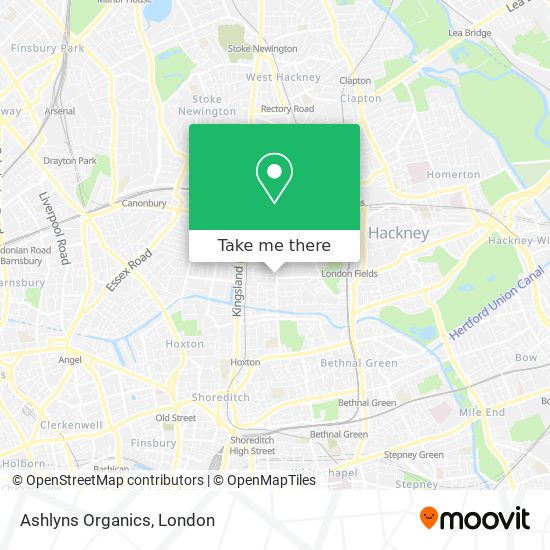 Ashlyns Organics map