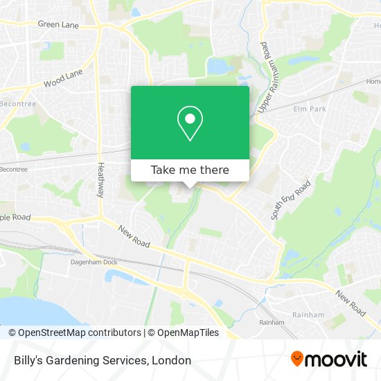 Billy's Gardening Services map
