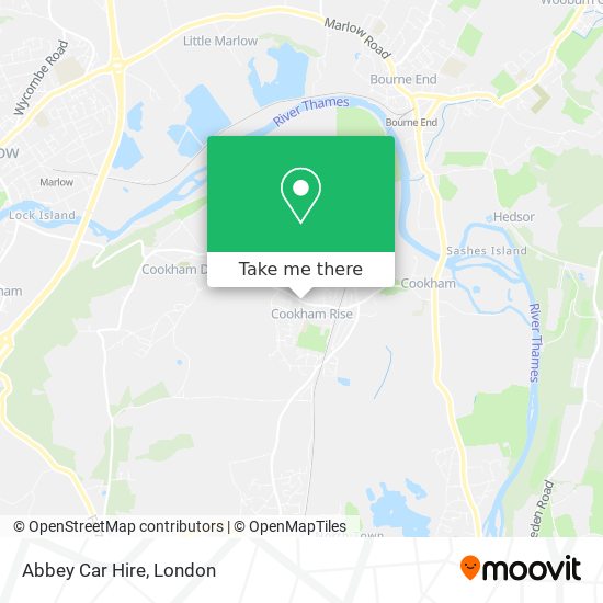 Abbey Car Hire map