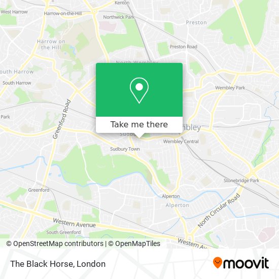 The Black Horse map