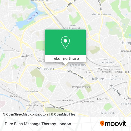 Pure Bliss Massage Therapy map