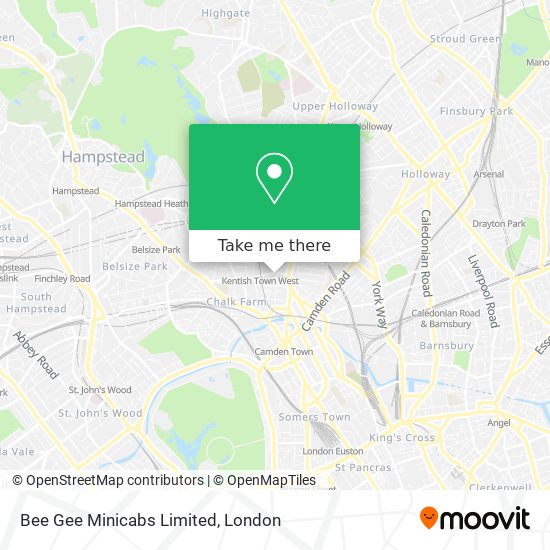 Bee Gee Minicabs Limited map