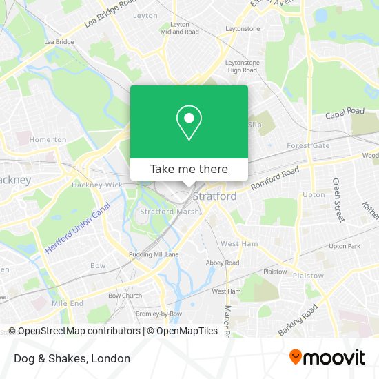 Dog & Shakes map