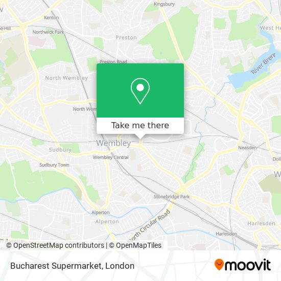 Bucharest Supermarket map