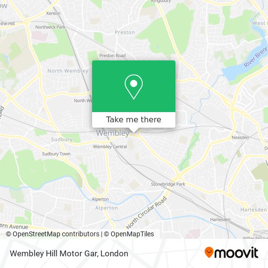 Wembley Hill Motor Gar map