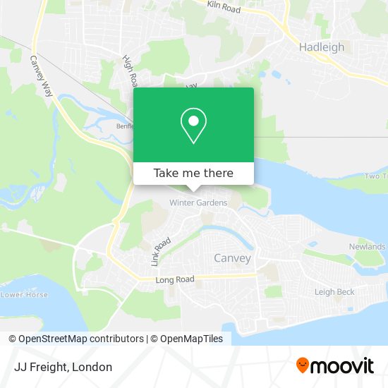 JJ Freight map