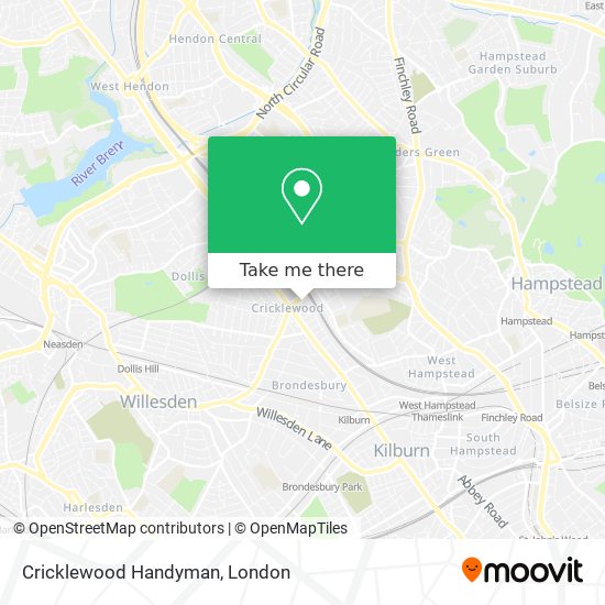 Cricklewood Handyman map