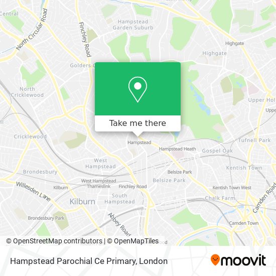 Hampstead Parochial Ce Primary map