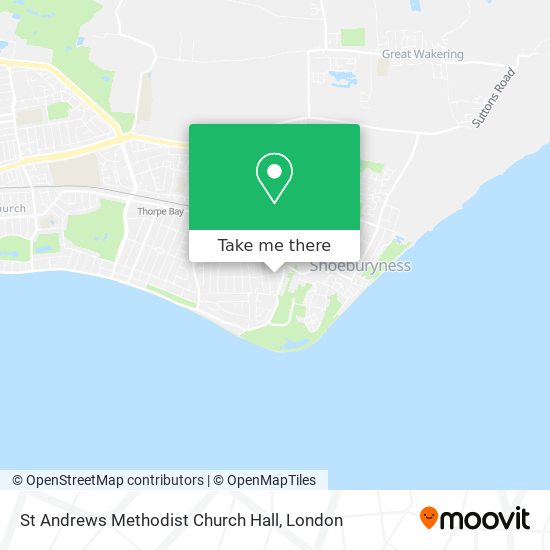St Andrews Methodist Church Hall map