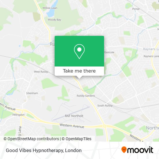 Good Vibes Hypnotherapy map