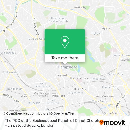 The PCC of the Ecclesiastical Parish of Christ Church Hampstead Square map
