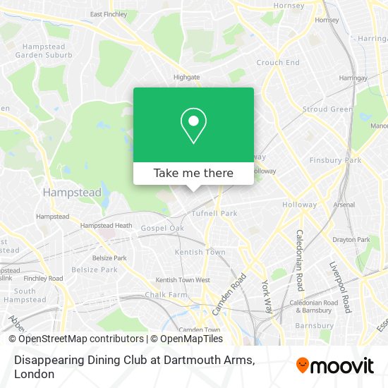 Disappearing Dining Club at Dartmouth Arms map