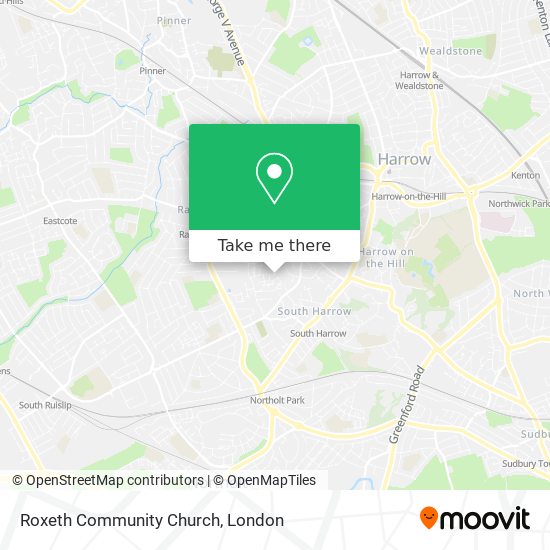 Roxeth Community Church map