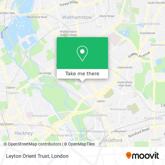 Leyton Orient Trust map