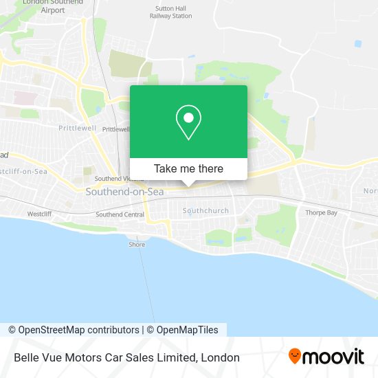 How to get to Belle Vue Motors Car Sales Limited in SouthendOnSea by