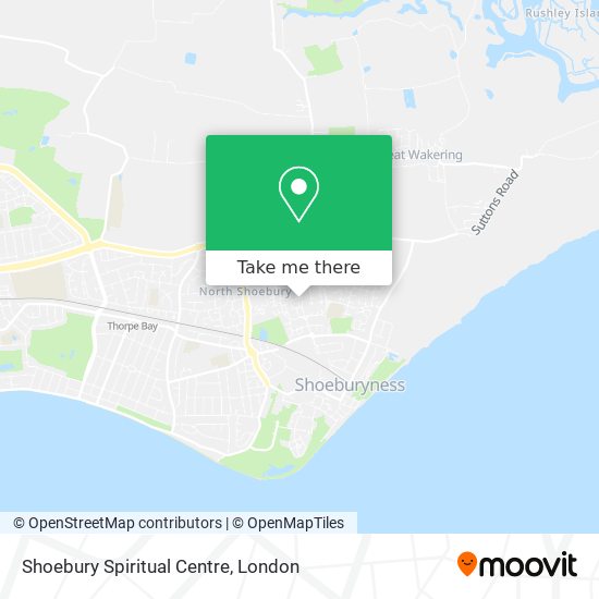 Shoebury Spiritual Centre map