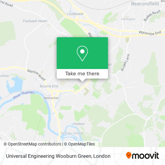 Universal Engineering Wooburn Green map