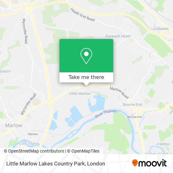 Little Marlow Lakes Country Park map